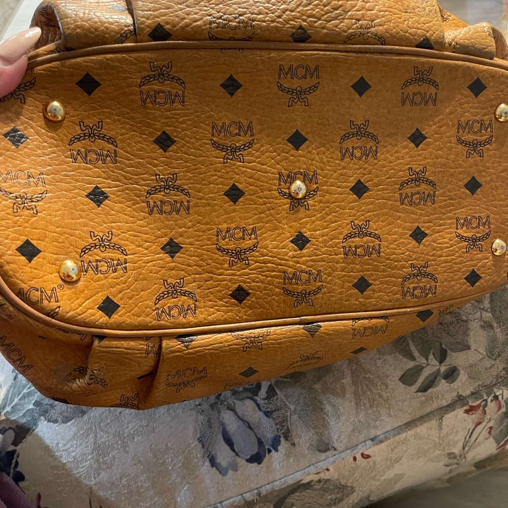 MCM Cognac Leather Hobo Bag - Picture 2 of 8